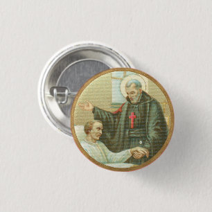 St. Camillus tröstet einen Invaliden (M 021) Button