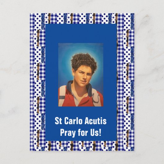 St Carlo Acutis Card Postkarte (Vorderseite)