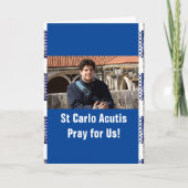 St Carlo Acutis Dankeschön Karte (Vorderseite)