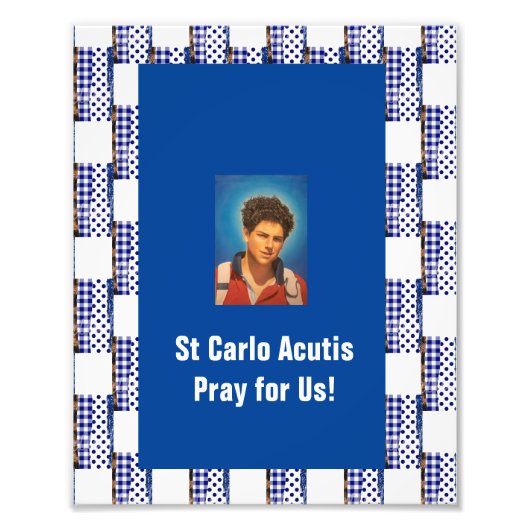 St Carlo Acutis Fotodruck (Vorne)
