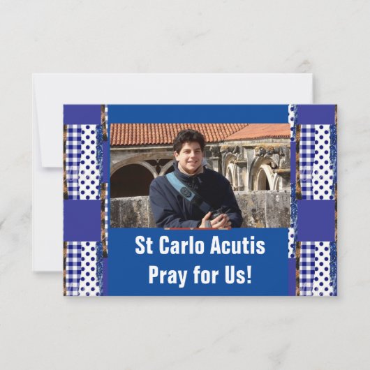 St Carlo Acutis Karte (Vorderseite)