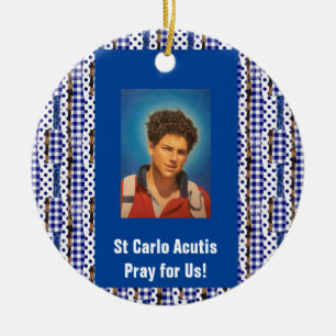 St Carlo Acutis Keramik Ornament