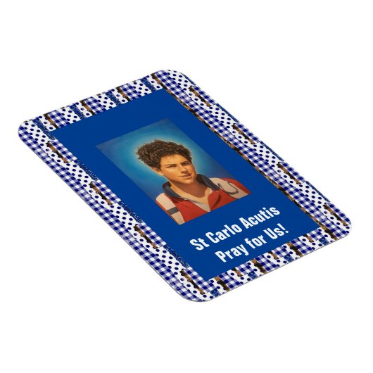 St Carlo Acutis Magnet (Rechte Seite)