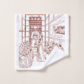 St Catherine Disputing mit Wissenschaftlern von Ma Badhandtuch Set (Waschlappen)