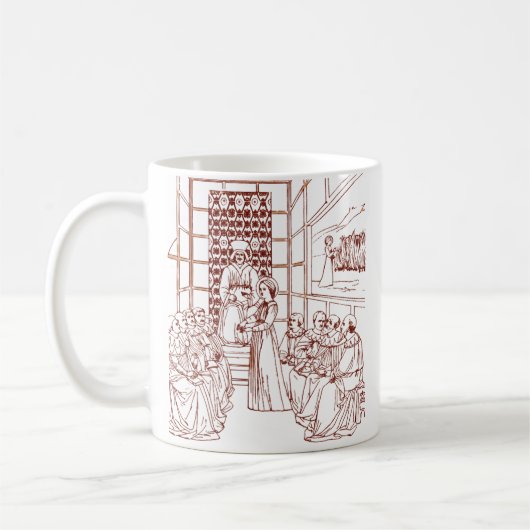 St Catherine Disputing mit Wissenschaftlern von Ma Kaffeetasse (Links)