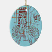 St Catherine Disputing mit Wissenschaftlern von Ma Keramik Ornament (Rechts)