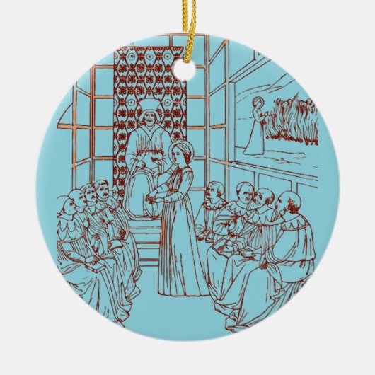 St Catherine Disputing mit Wissenschaftlern von Ma Keramik Ornament (Vorne)