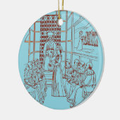 St Catherine Disputing mit Wissenschaftlern von Ma Keramik Ornament (Links)
