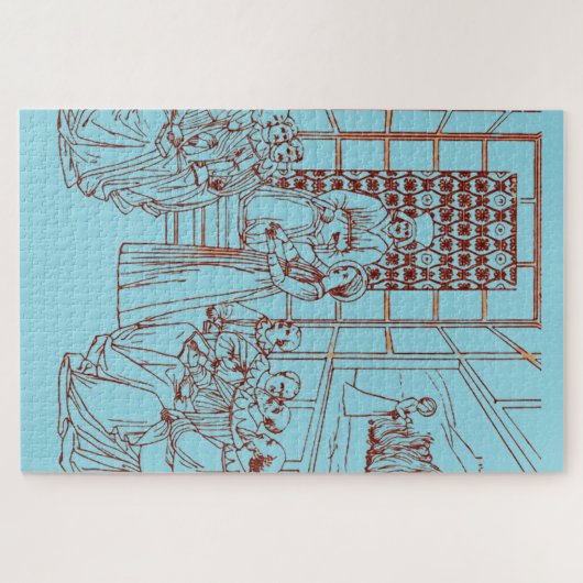 St Catherine Disputing mit Wissenschaftlern von Ma Puzzle (Horizontal)