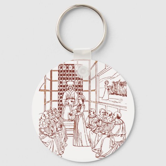 St Catherine Disputing mit Wissenschaftlern von Ma Schlüsselanhänger (Vorderseite)