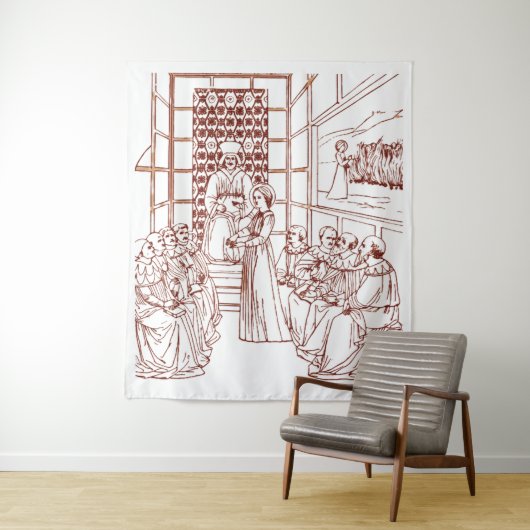 St Catherine Disputing mit Wissenschaftlern von Ma Wandteppich (Beispiel)