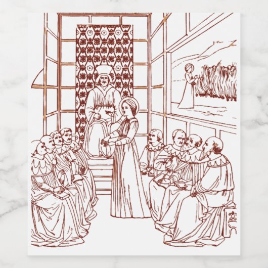 St Catherine Disputing mit Wissenschaftlern von Ma Weinetikett (Einzelnes Label)