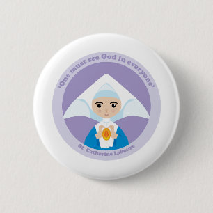St. Catherine Laboure Button