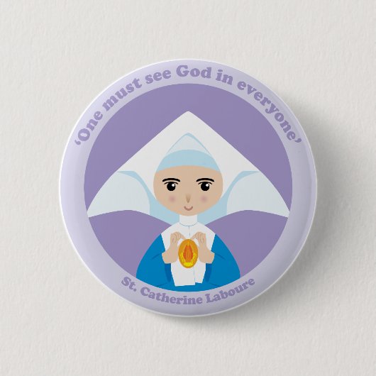 St. Catherine Laboure Button (Vorderseite)