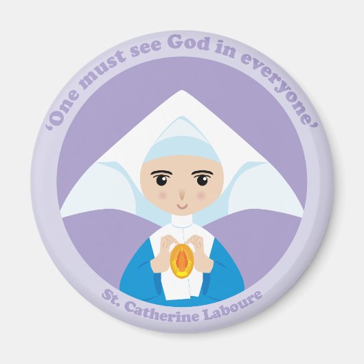 St. Catherine Laboure Magnet (Vorne)