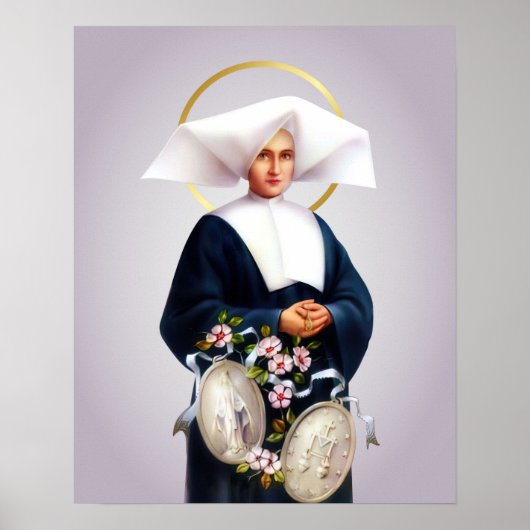 St Catherine Laboure Miracula Medaille Poster (Vorne)
