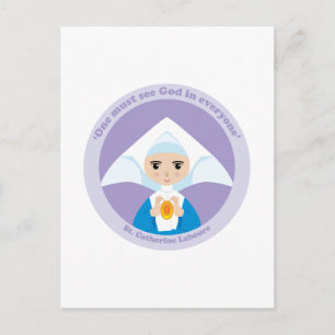 St. Catherine Laboure Postkarte