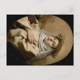 St. Catherine of Siena Hl. Katharina Siena Tiepolo Postkarte