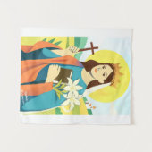 St. Catherine of Siena  Wandteppich (Vorderseite (Horizontal))