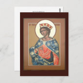 St. Catherine Prayer Card Postkarte (Vorne/Hinten)