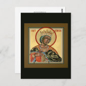 St. Catherine Prayer Card Postkarte (Vorne/Hinten)