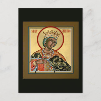 St. Catherine Prayer Card Postkarte