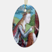 St. Catherine von Alexandria (Einzelheiten; M 070) Keramik Ornament (Links)