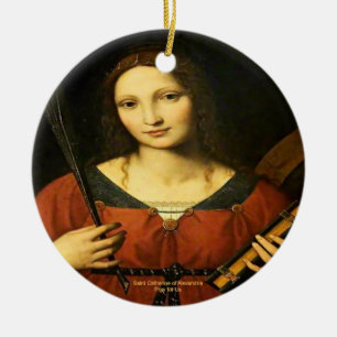 St. Catherine von Alexandria Keramik Ornament