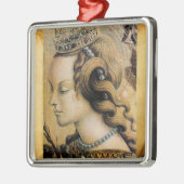 St. Catherine von Alexandria Silbernes Ornament (Links)