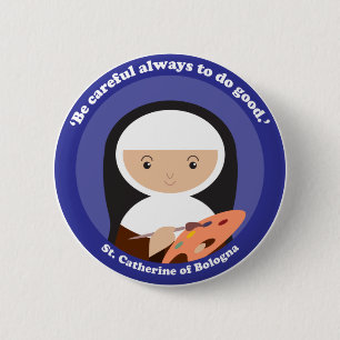 St. Catherine von Bologna Button