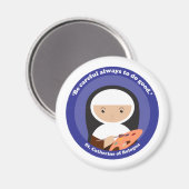 St. Catherine von Bologna Magnet (Vorderseite/Rückseite)