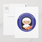 St. Catherine von Bologna Postkarte (Vorne/Hinten)