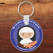 St. Catherine von Bologna Schlüsselanhänger (Vorderseite)