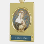 St. Catherine von Siena (19 BK) Banner-Ornament Gold (Links)