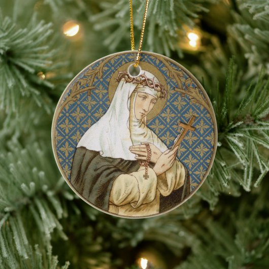 St. Catherine von Siena (19 BK) Keramik Ornament (Baum)