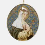 St. Catherine von Siena (19 BK) Keramik Ornament (Links)