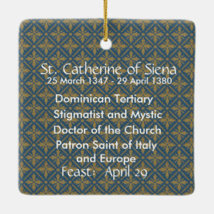 St. Catherine von Siena (19 BK) Keramikornament