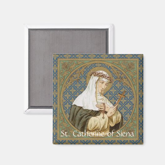 St. Catherine von Siena (19 BK) Magnet (Vorderseite/Rückseite)