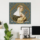 St. Catherine von Siena (19 BK) Poster (Heimbüro)