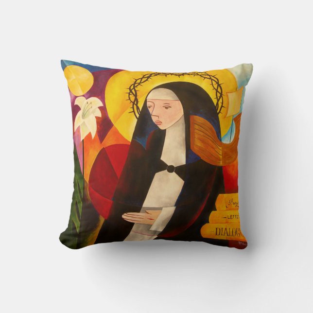 St. Catherine von Siena 2007 Kissen (Vorderseite)