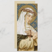 St. Catherine von Siena (BK 19) Blank Greeting Car (Vorne/Hinten)