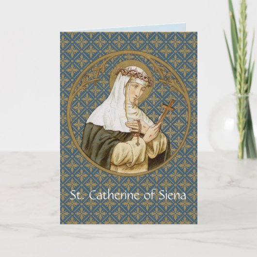 St. Catherine von Siena (BK 19) Blank Gruß Karte (Vorderseite)