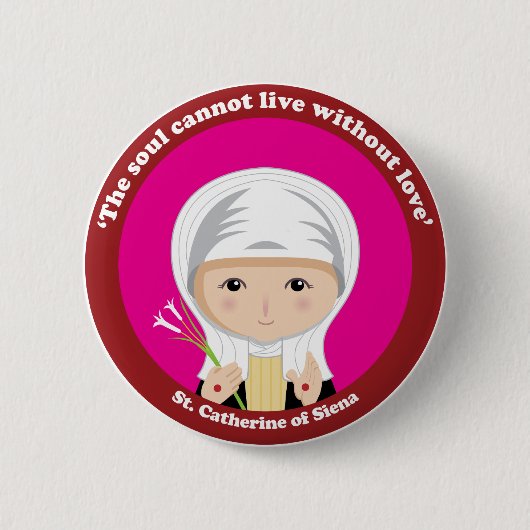 St. Catherine von Siena Button (Vorderseite)