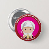 St. Catherine von Siena Button (Vorne & Hinten)