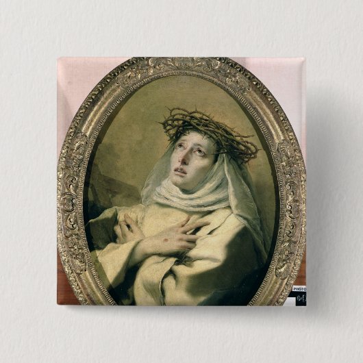 St. Catherine von Siena, c.1746 Button (Vorderseite)