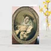St. Catherine von Siena, c.1746 Karte (Gelbe Blume)
