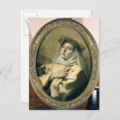 St. Catherine von Siena, c.1746 Postkarte (Vorne/Hinten)