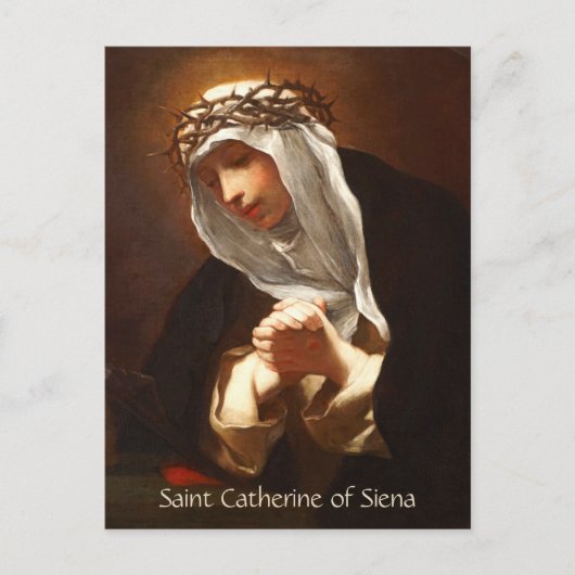 St. Catherine von Siena (Franceschini) Vertikal Postkarte (Vorderseite)