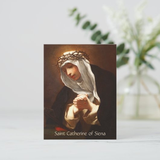 St. Catherine von Siena (Franceschini) Vertikal Postkarte (Stehend Vorderseite)