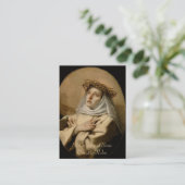 St. Catherine von Siena Gebet Visitenkarte (Stehend Vorderseite)